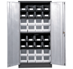Black & Silver Linbin Storage Bin Cabinet Kit - At A Discount