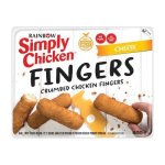 Rainbow Simply Chicken Frozen Finger Cheese 400G