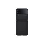 Samsung Galaxy Z FLIP4 Flap Leather Cover - Black