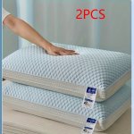 2PCS Cooling Breathable Tofu Pillows - Relax & Neck Support Easy Sleep Comfort For Home Bedroom Hotel - Perfect Holiday Gift