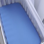 Cot Fitted Sheet A Dark Blue Fitted Sheet