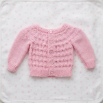 Knitted Baby Jersey – Bright Pink