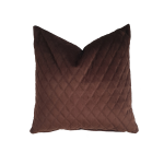 Quilted Velvet Carob Scatter Cover
