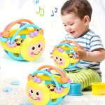 Newborn Toys Rattles Grasping Gnawing Toys Hand Grasping Balls