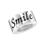 A17-C14198 - 925 Sterling Silver Smile European Charm Bead