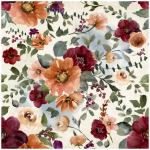Scatter Cushion Or Cushion Cover Dusty Fall Flowers