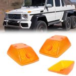 Kenrtir Amber Lens Front Turn Signal Lamp Lenses For 1986-2018 Mercedes W463 G-class G500 G550 G55 G63 G65