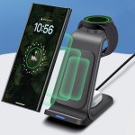 Wireless Charging Station For Samsung Travel Portable Charger 3 In 1 For Samsung S24 ULTRA S24 S24+ S23 ULTRA S23 S22 ULTRA S22