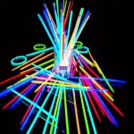 20PCS Party Fluorescence Light Glow Sticks Bracelets Necklaces Neon For Wedding Party Glow Sticks Bright Colorful Glow Stick Hol