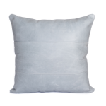 Leather Scatter Cushion - 50CM X 50CM Cover Only Grey