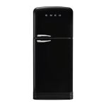 Smeg 80CM 50SSTYLE Total No Frost Refrigerator Right-hand Hinge Glossy Black