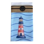 Single Printed Dishcloth - Lighthouse
