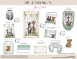 Cot Duvet Bedding Safari Soft Leaf Splash Safari Set Neutral