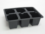 Plastic Cavity Tray With Individual Cells - 6 Cell Cavity Tray