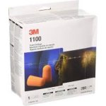 3M 1100 Series Orange Disposable Ear Plugs 35 Db Rated 100