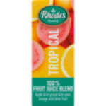 Rhodes Tropical 100% Fruit Juice Blend 200ML