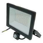 Flash LED Floodlight With Sensor 50W Black