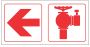 Fire Hydrant Sign 29X29CM - 2 Pack