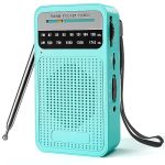 Portable Radio Am Fm With Best Reception Goodes Transistor Radio With Loud Speaker 2AA Battery Operated Headphone Jack For Indoo