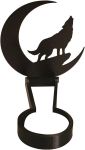 Decor Ornament Shadow Candle Holder Halloween Tealight 15CM Wolf