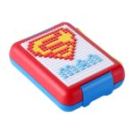 Zs - Diy Building Blocks Leakproof Microwave School Kids Lunch Box - Flower
