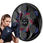 Asixxsix Smart Music Boxing Machine Wall Mounted Electronic Boxing Machine With Boxing Glove Rechargeable Bluetooth Boxing Music