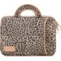 Tuff-Luv LEOPARD15 Lisen Ladies Clutch Canvas Bag For 15.6 Tablet|laptop Leopard Print