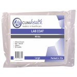 Velcro Lab Coat Non Woven Pack Of 10 White 30G Large