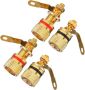 4PCS Speaker Banana Plug Banana Jack Amplifier Loudspeaker Connector