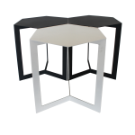 Dilemma Side Table - Pebble Ferro