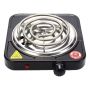 1000W Single Spiral Hot Plate Stove - Temperature Knob & Indicator Light