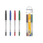 4 Pack Retractable Ballpoint Pen Set