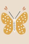 Yellow Butterfly - Wall Art Print - A1