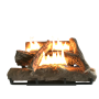 Log Fireplace Gas Heater 670MM Wide