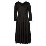 Silky Maxi Dress - Black Free
