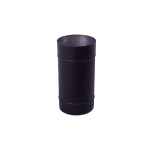 200MM Pipe 300MM Long Black Single Wall