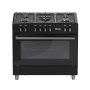 Totai Ts 90CM 5 Burner Gas Stove Electric Oven Black 03/T800EB