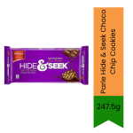 Hide & Seek Original Chocolate Chip Biscuits Choco Chip Family Pack Biscuits 247.5G - Crisp Chocolate Flavoured Cookies Loaded W