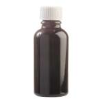 30ML Black Glass Aromatherapy Bottle With Screw Cap - White 18 410