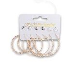 Fashion Earrings Circle 6 Pair
