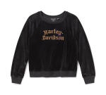 Women’s Willie G Skull Velour Crew