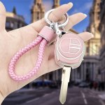 Key Fob Cover With Faux Leather Keychain Soft Tpu Key Case For Suzuki New Yulan Alto Protective Case For Jimny Key Case For Skyp