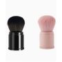 2 Portable Retractable Blush Brush Soft-bristled Powder Brush Pink Black