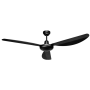 Harrier Matt Black Ceiling Fan With Wall Control