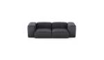Two Module Sofa - Leather - Dark Grey - 230CM X 115CM