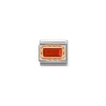 Composable Classic Link Red Coral In Rose Gold