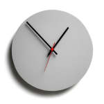 Round Clock Grey