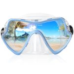 Adult Diving Mask Scuba Snorkel Mask With Tempered Glass Lens Professional Freediving Mask For Men Women Liquid Silicone Seal An