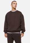 Relaxed Fit Sweatshirt - Dark Brown