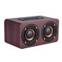 MINI Portable Wooden Bluetooth Speaker Wireless Stereo Loudspeakers Red